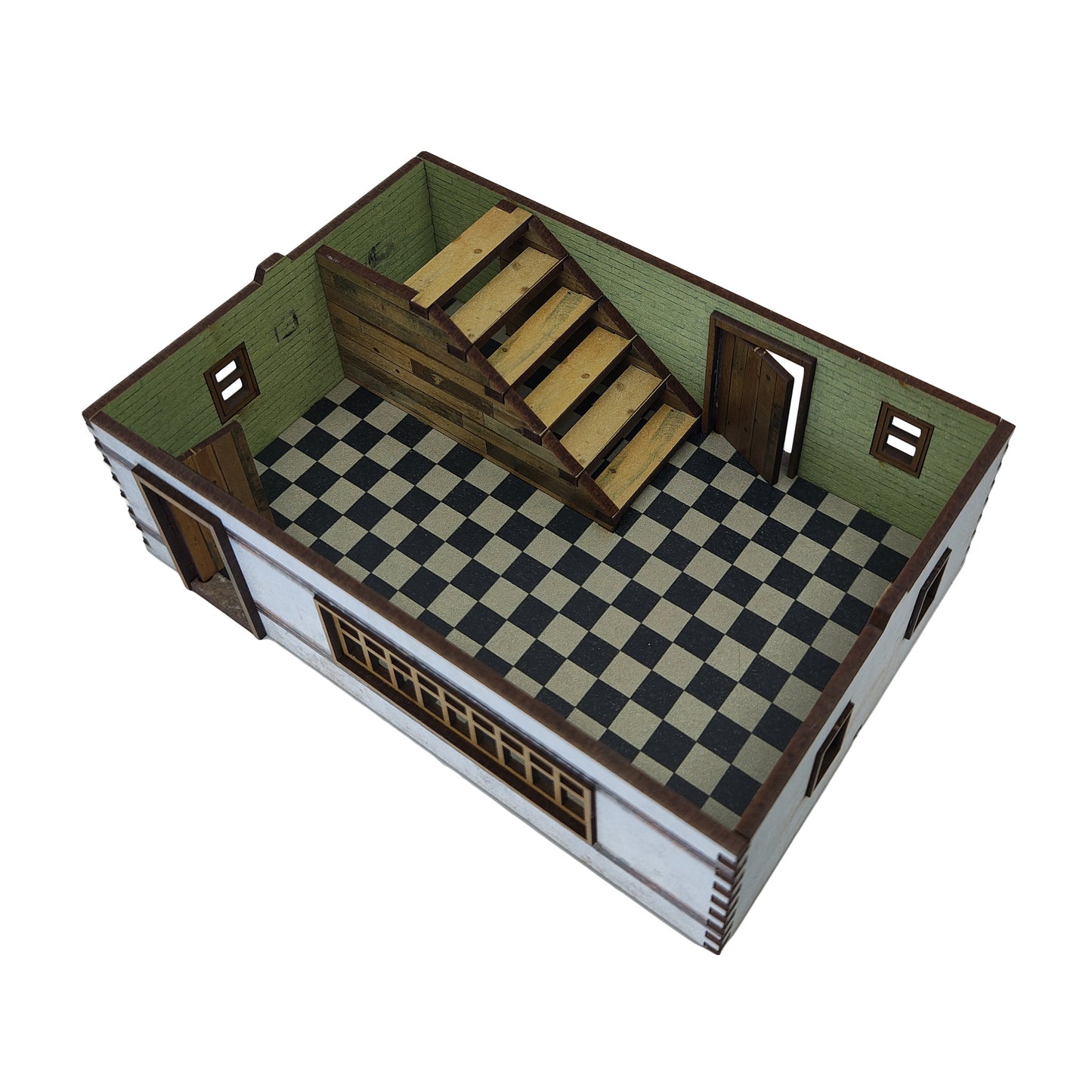 Double Story Shop - White render - 28mm (TTR)
