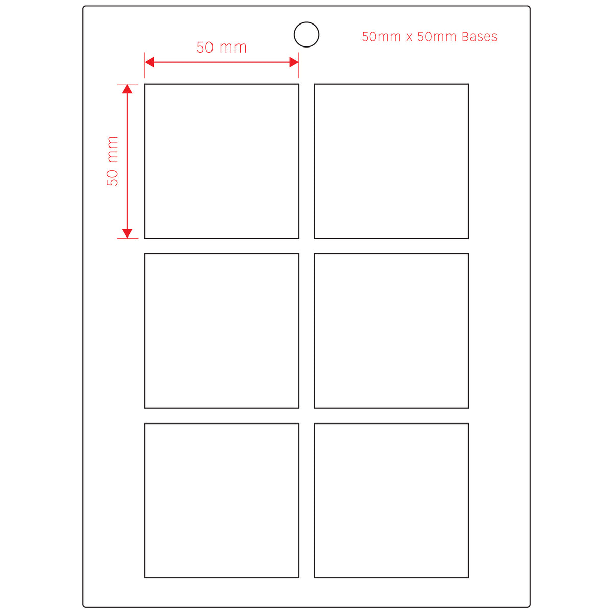 50 x 50 Bases