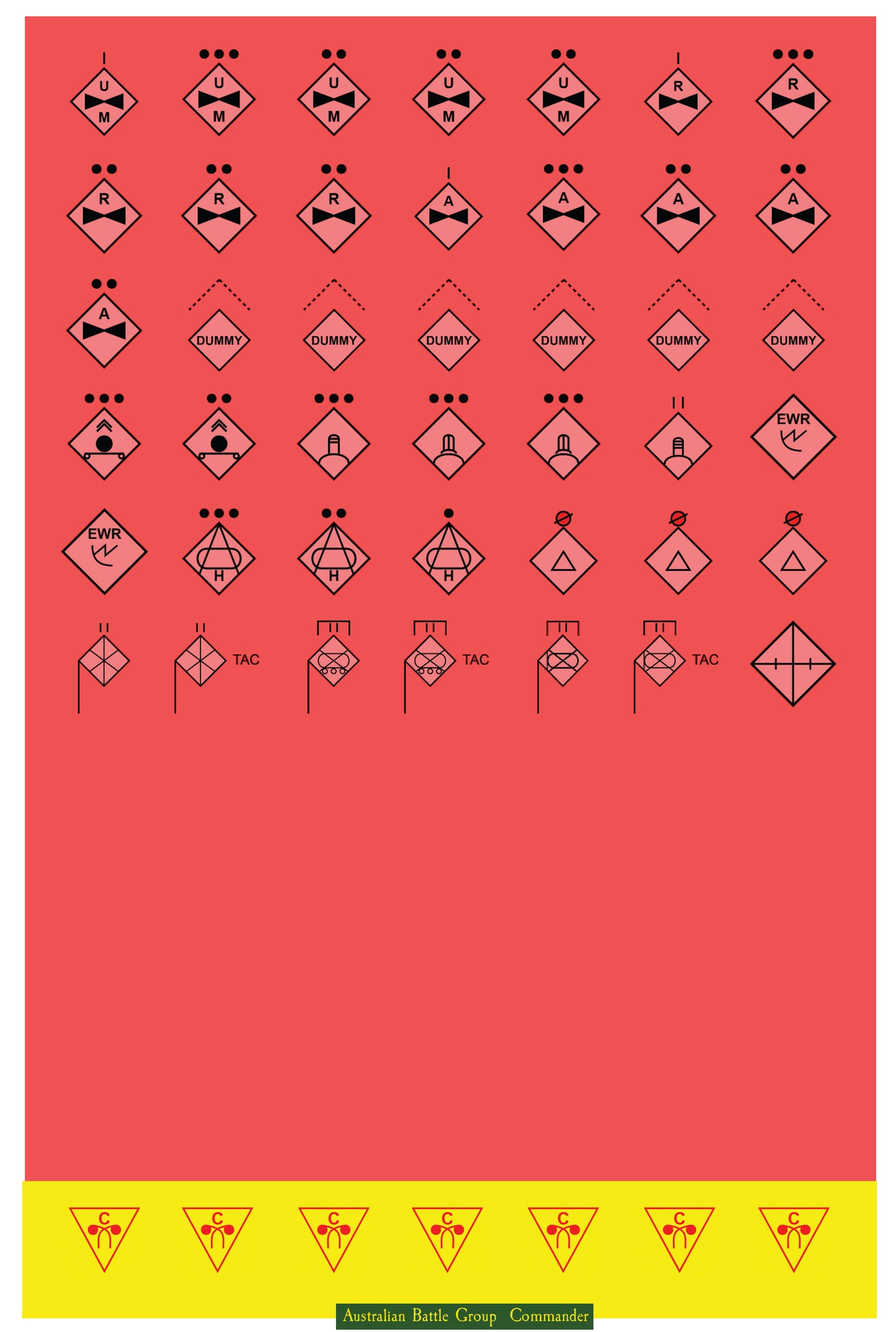 Australian Combined Arms Chit Set