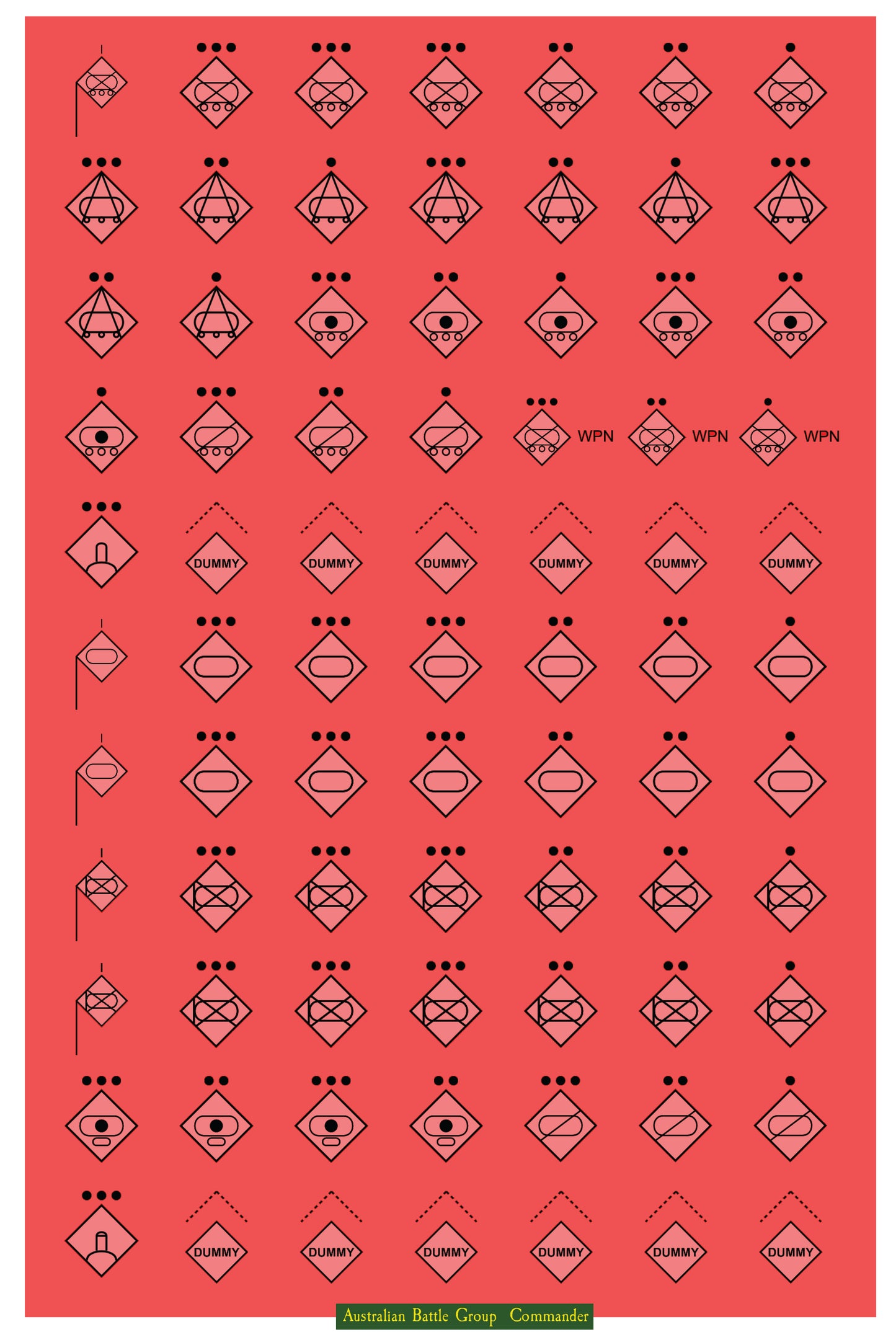 Australian Combined Arms Chit Set