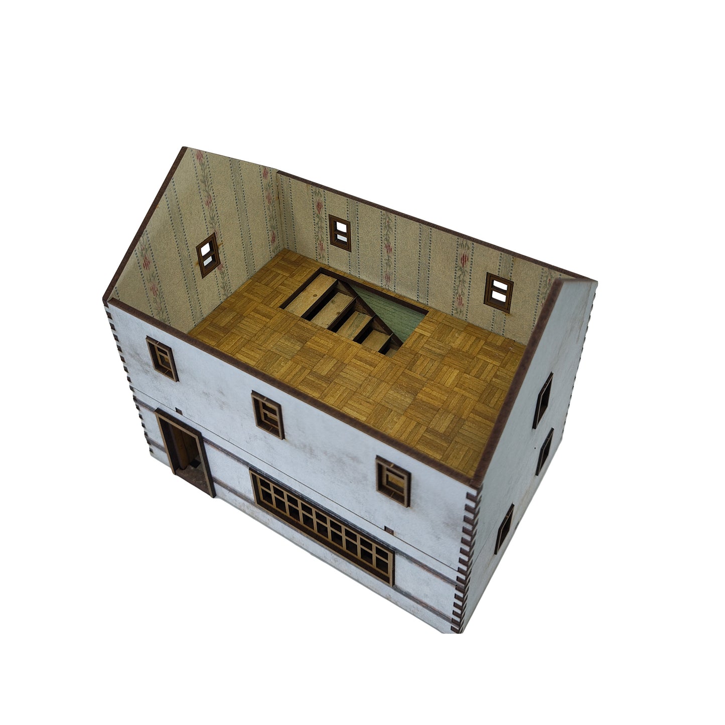 Double Story Shop - White render - 28mm (TTR)