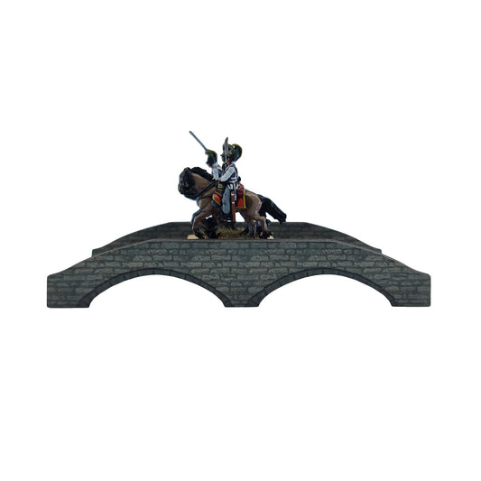 Double Arched Stone Bridge - 10 - 15mm (TTR) - Battlefield Accessories