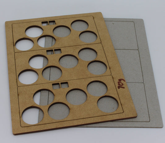 120x60 Skirmish Movement Tray (with 8mm Dice Cutout) - Battlefield Accessories