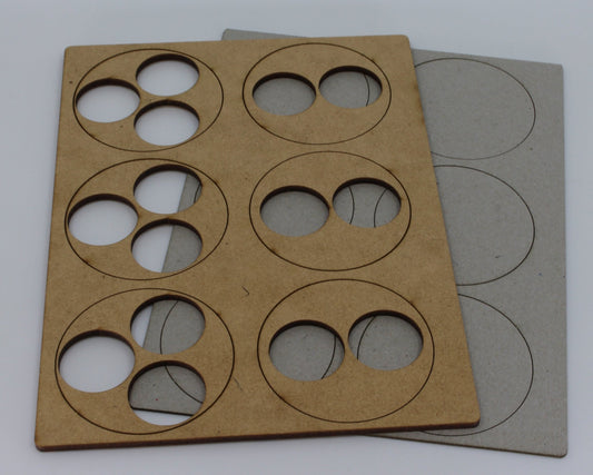 60mm Circle Skirmish Tray - Battlefield Accessories