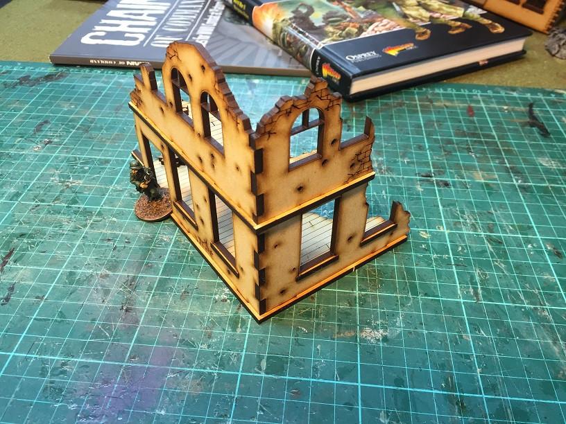 City Building Ruin 1 28mm - Battlefield Accessories