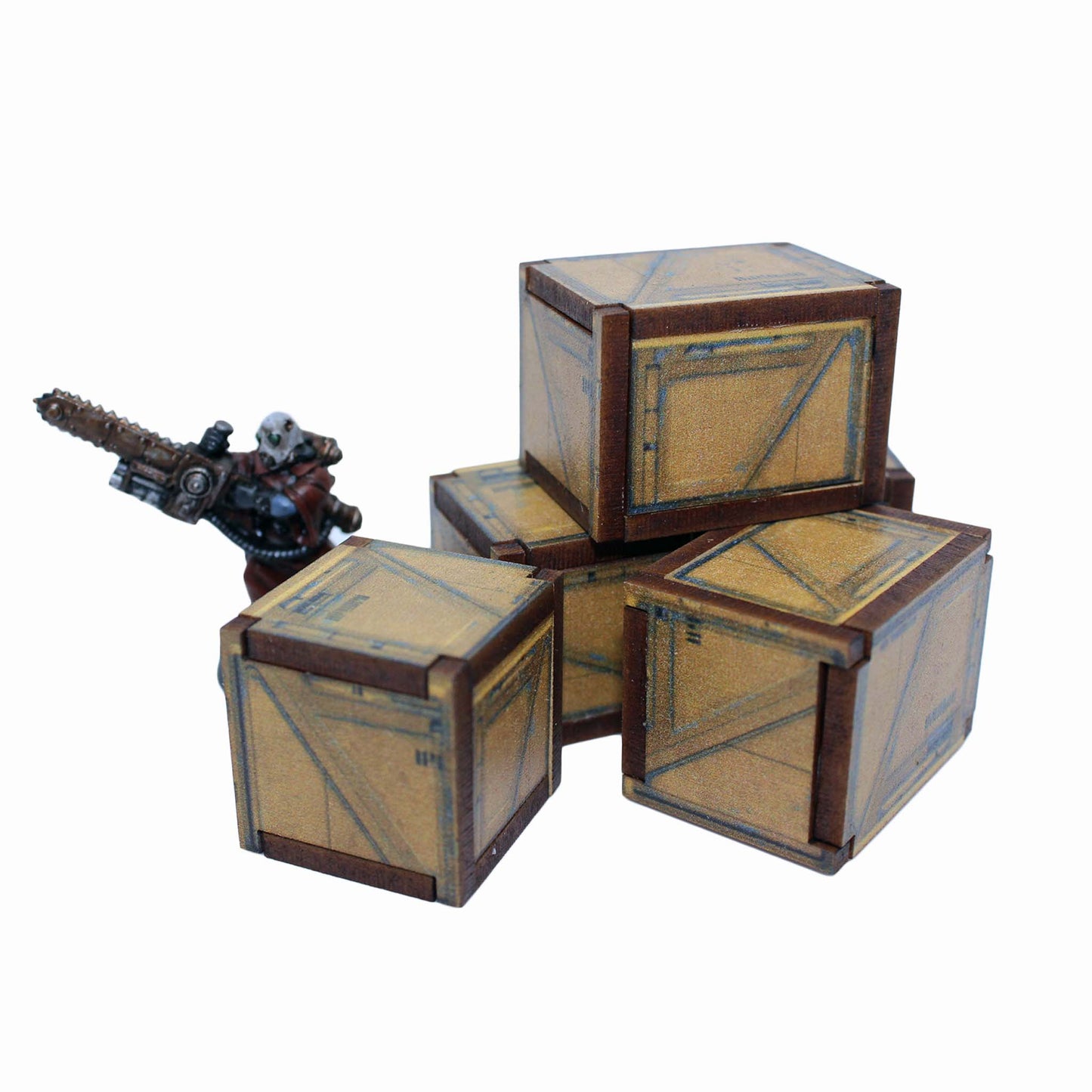 Crates Scifi - 28mm (TTR) - Battlefield Accessories