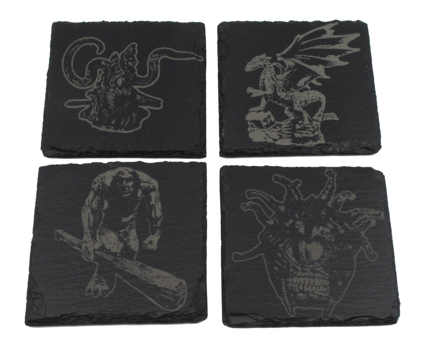 Engraved Slate Coasters - Battlefield Accessories