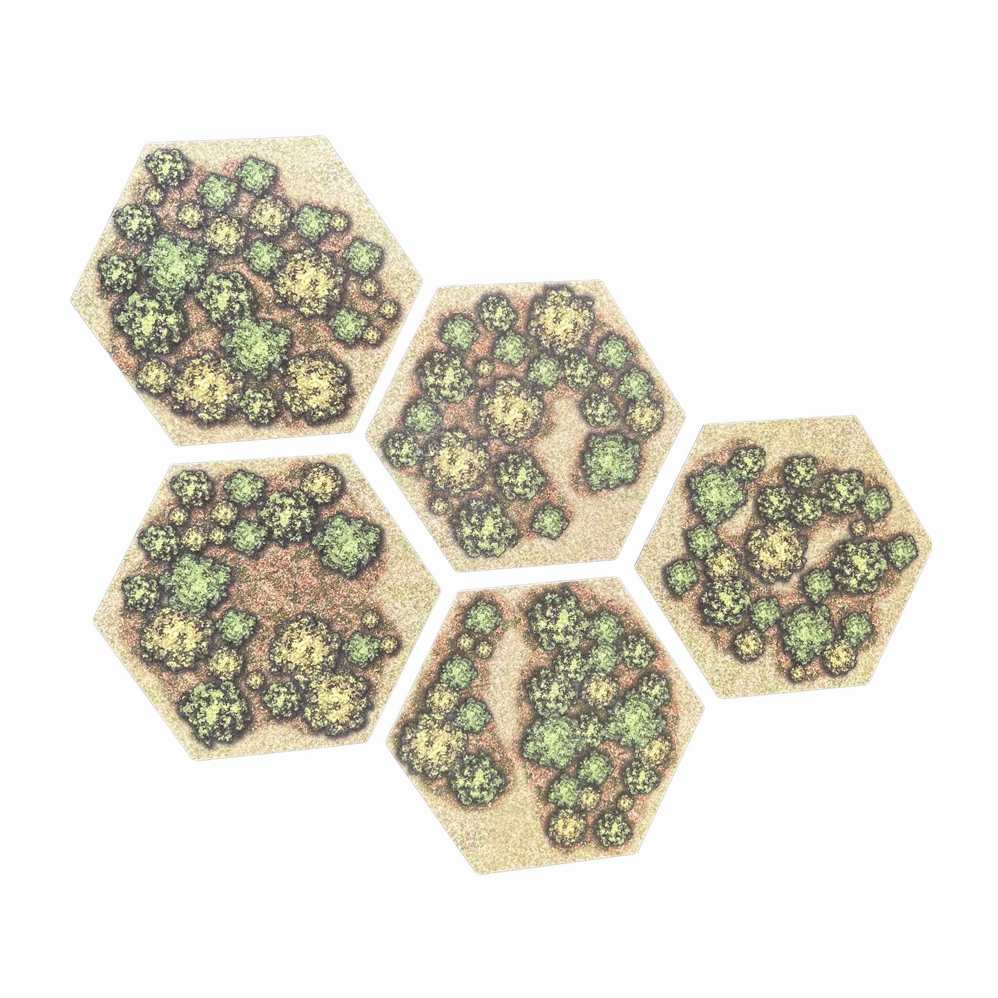 Forests - Flex Hex add on pack (TTR) - Battlefield Accessories
