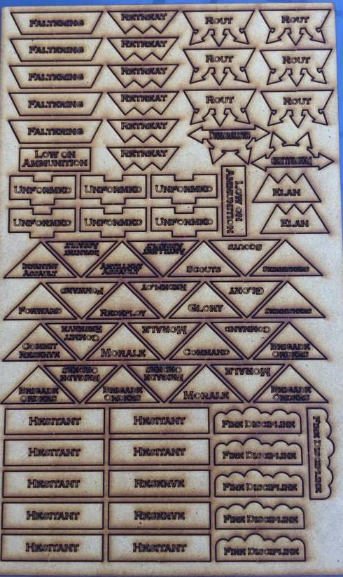 General d Armee Game Chits - Battlefield Accessories