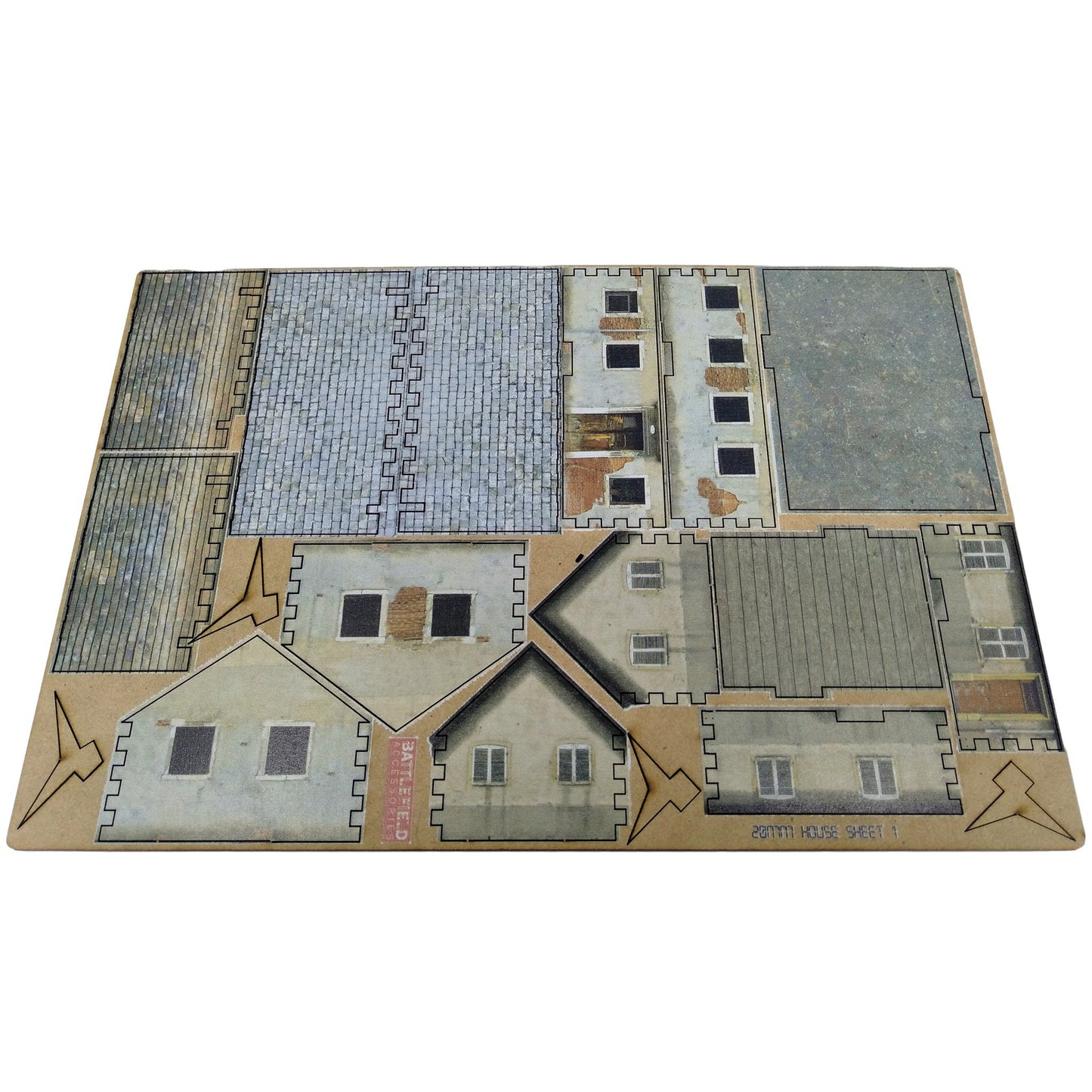 House Set 1 - 20mm (TTR) (multiple variants) - Battlefield Accessories