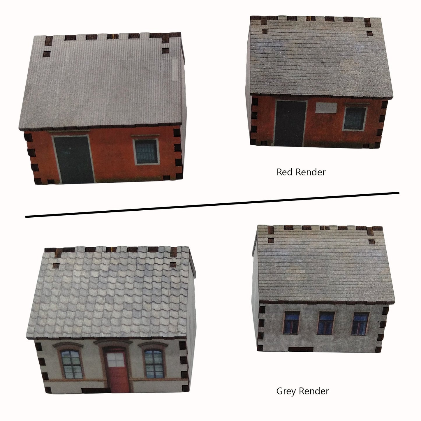 House Set 2 - 20mm (TTR) - Battlefield Accessories