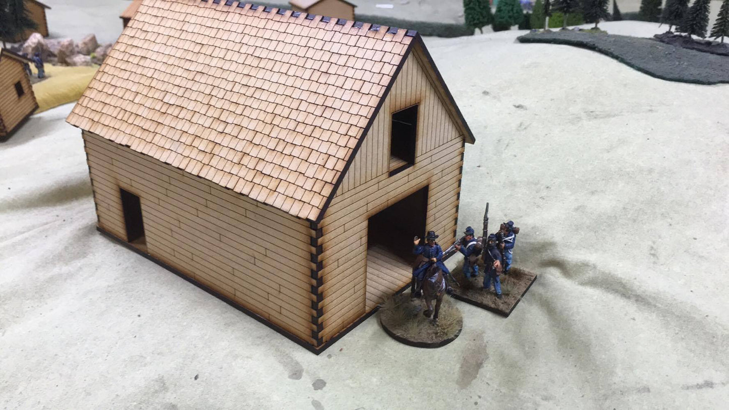 Log Cabins & Barn Package - Battlefield Accessories