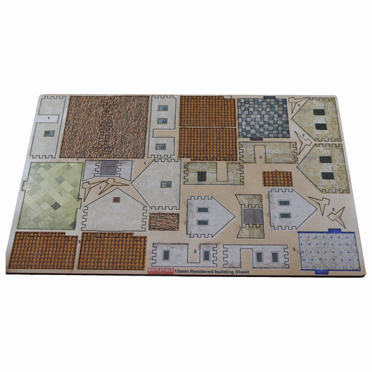 Rendered Houses - 15mm (TTR) - Battlefield Accessories