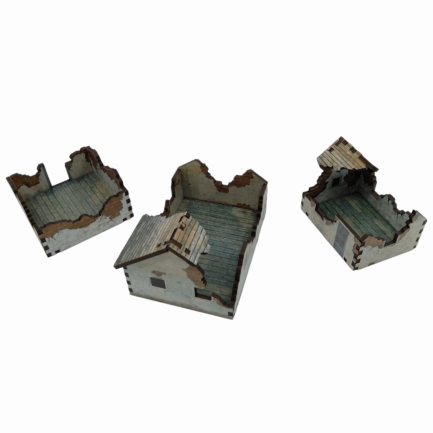 Ruined Houses - 20mm (TTR) - Battlefield Accessories