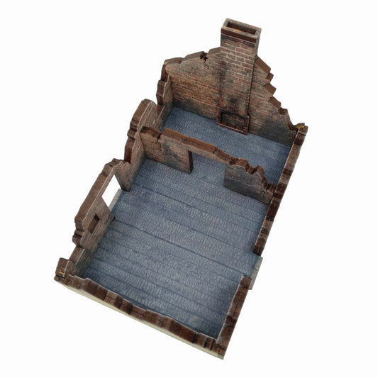 Ruined Village House 2 Yellow - 28mm (TTR) - Battlefield Accessories