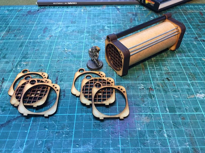 Sci-Fi Industrial Pipes 28mm - Battlefield Accessories
