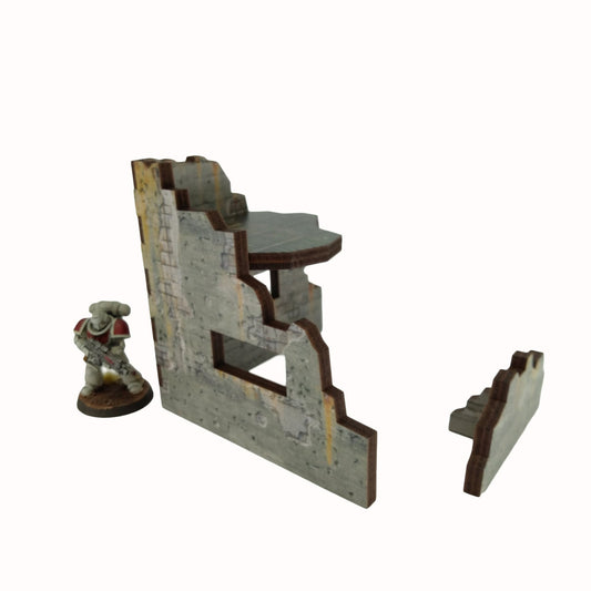 Scifi City Ruin 1 - 28mm (TTR) - Battlefield Accessories