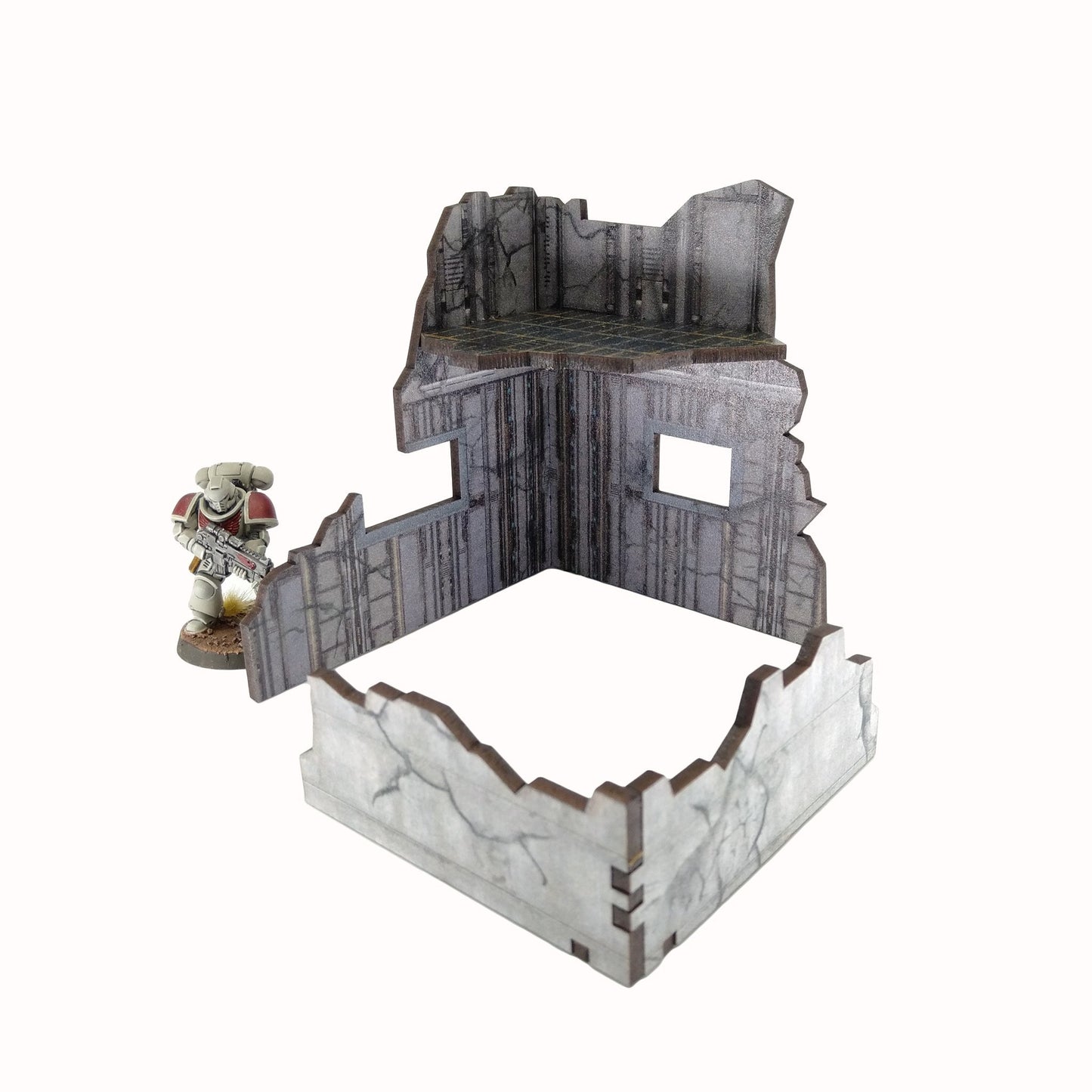 Scifi City Ruin 3 - 28mm (TTR) - Battlefield Accessories