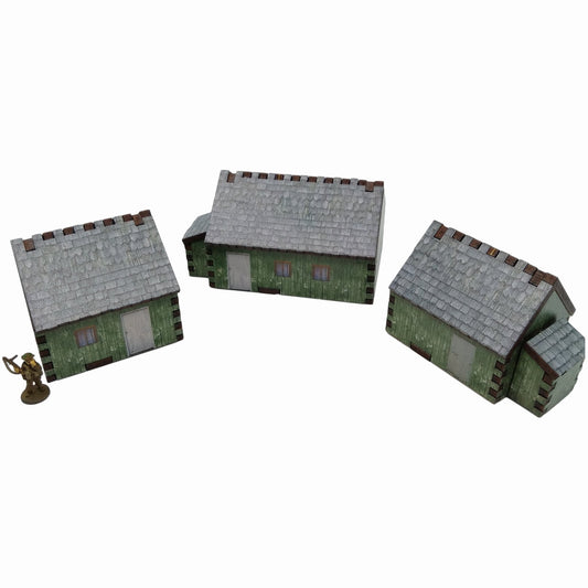 Timber Sheds - 15mm (TTR) - Battlefield Accessories
