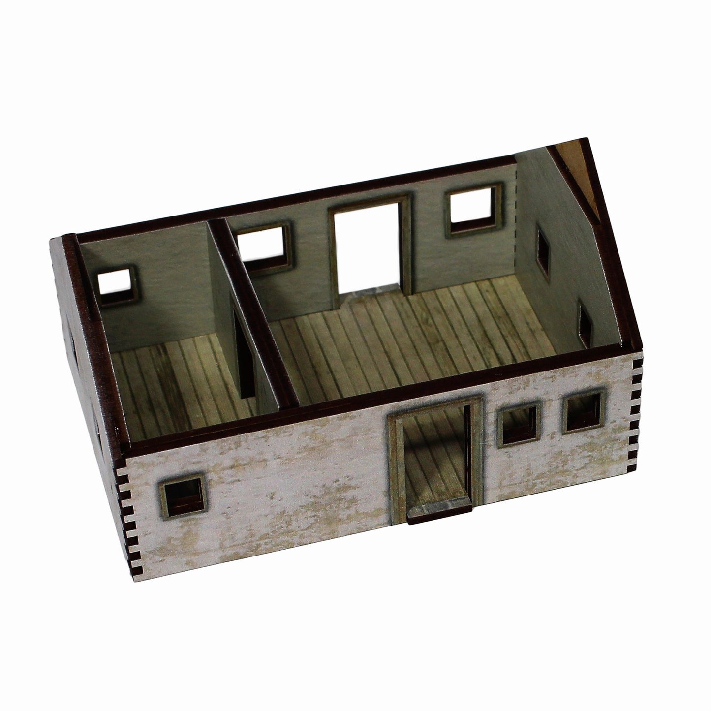 Village House 2 White Render - 28mm (TTR) - Battlefield Accessories