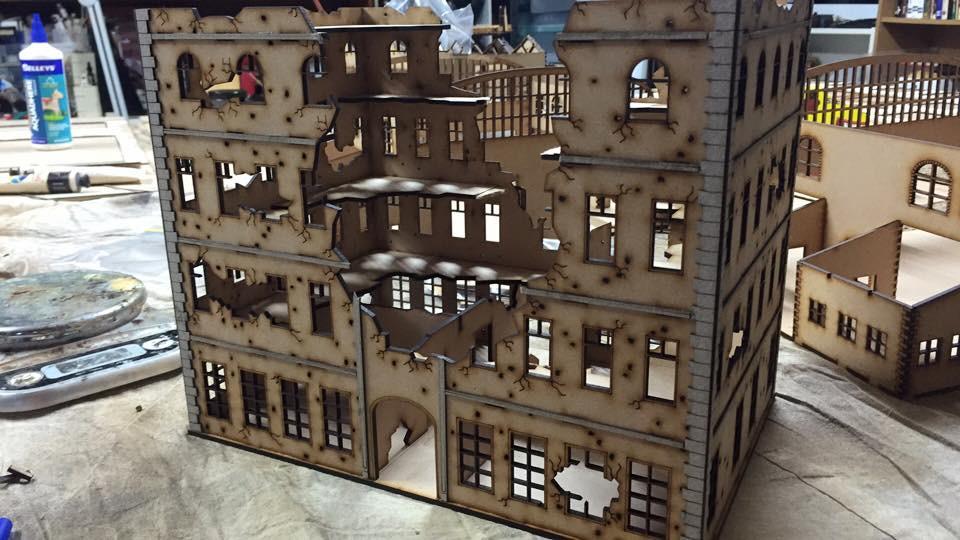 28mm Ruined Apartment Building- Release date 20/11/15 - Battlefield Accessories