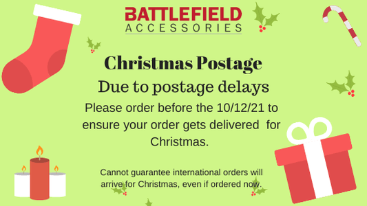Christmas Postage cut off date - Battlefield Accessories