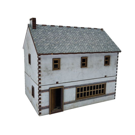 Double Story Shop - White render - 28mm (TTR)
