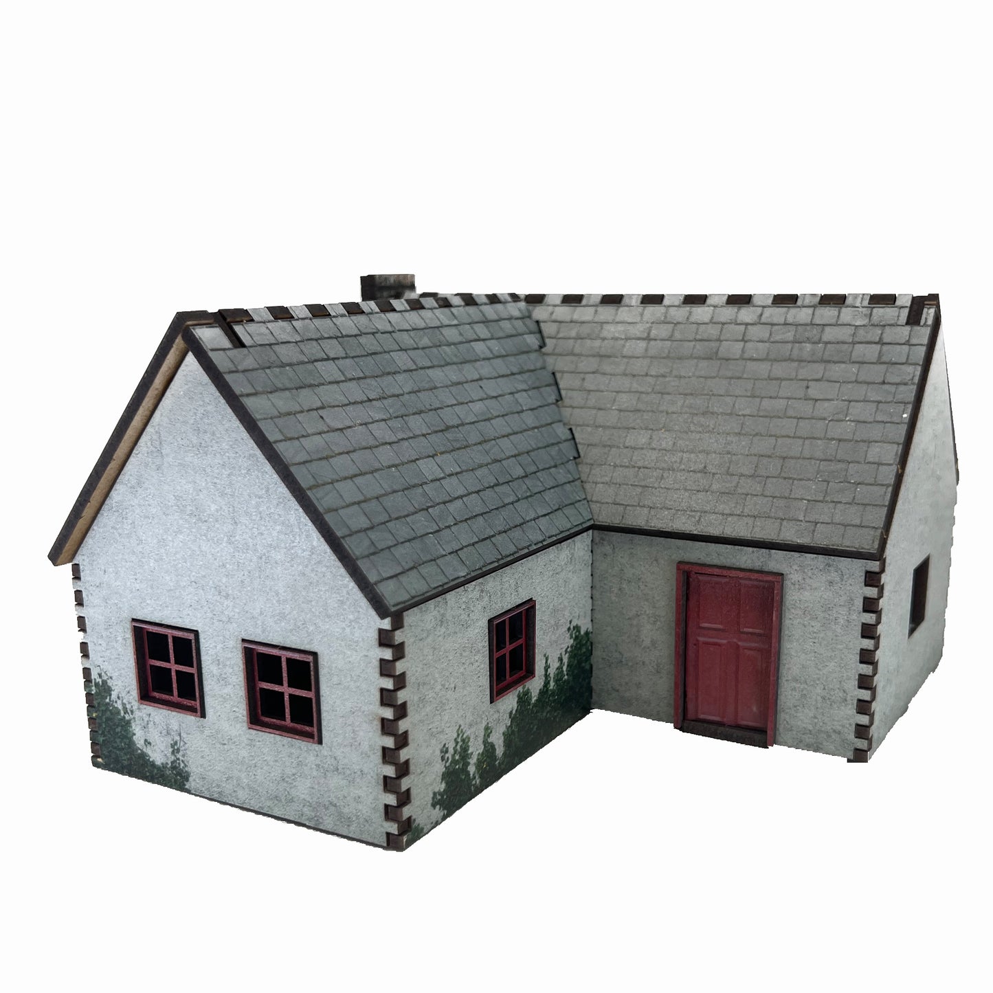 Village House 6 White Render - 28mm (TTR)