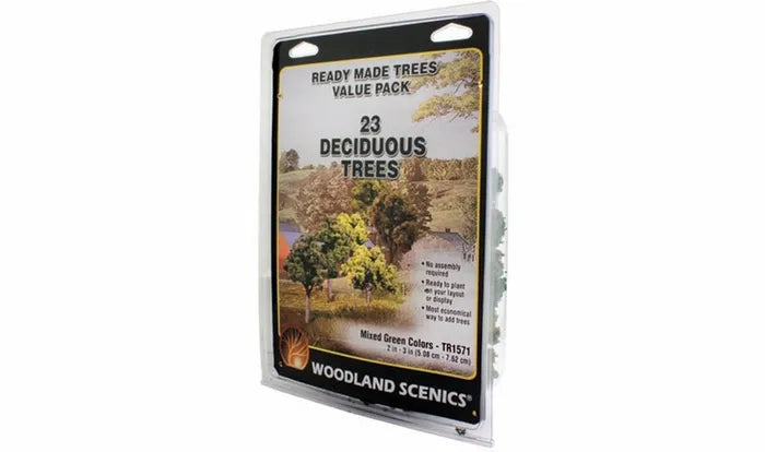 Woodland Scenics 3In - 5In Rm Real Gr Decid 14/Pk
