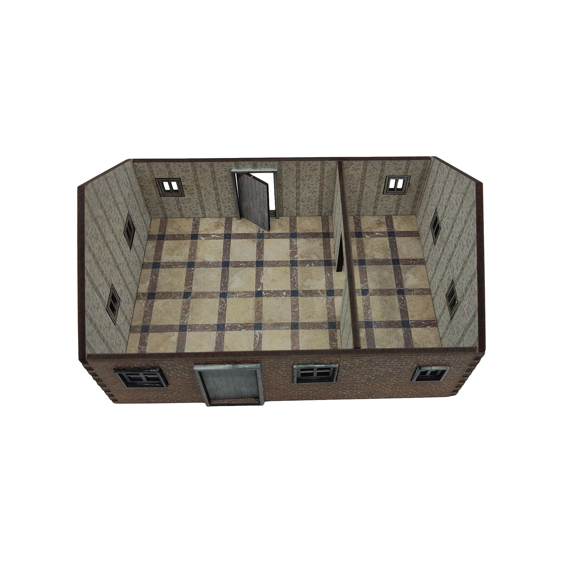 Village House 2 Brick - 28mm (TTR) - Battlefield Accessories