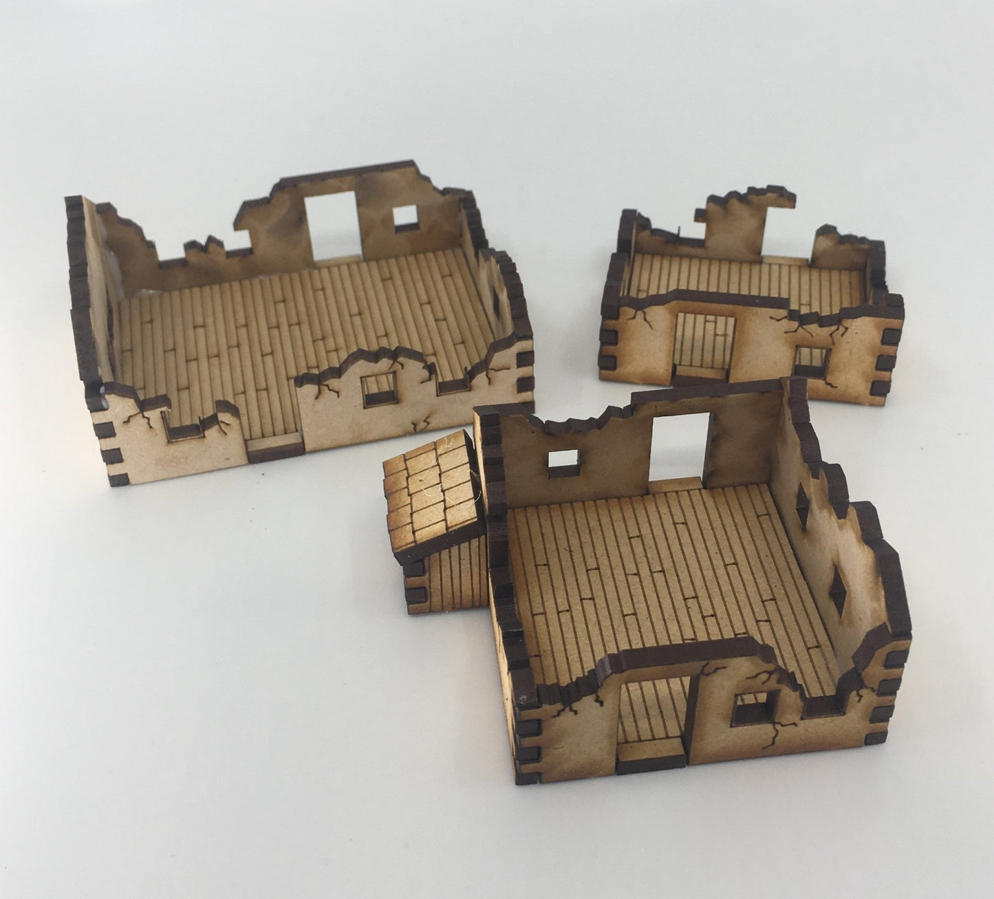15mm Ruined Houses - Battlefield Accessories