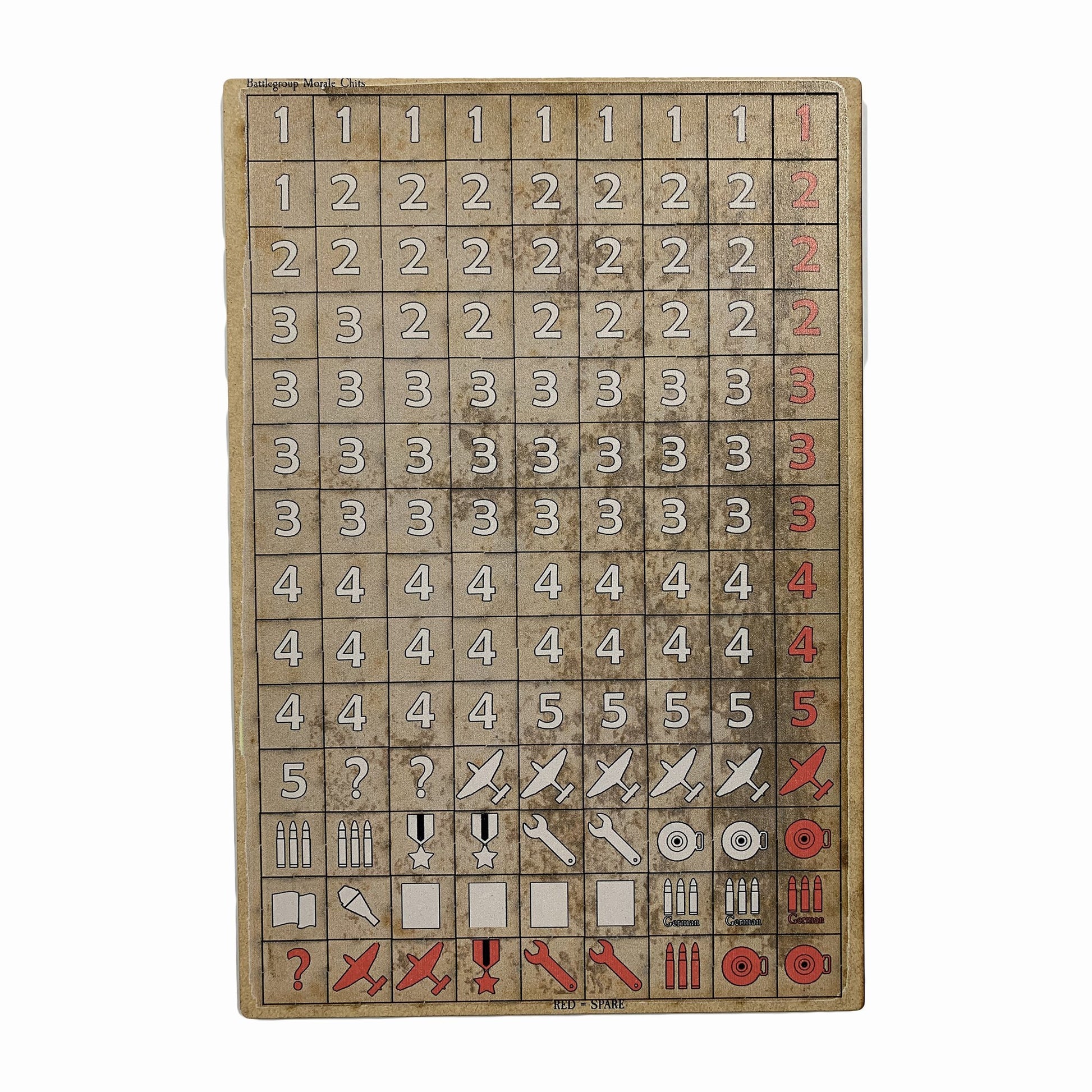 Battlegroup Game Chits - Battlefield Accessories
