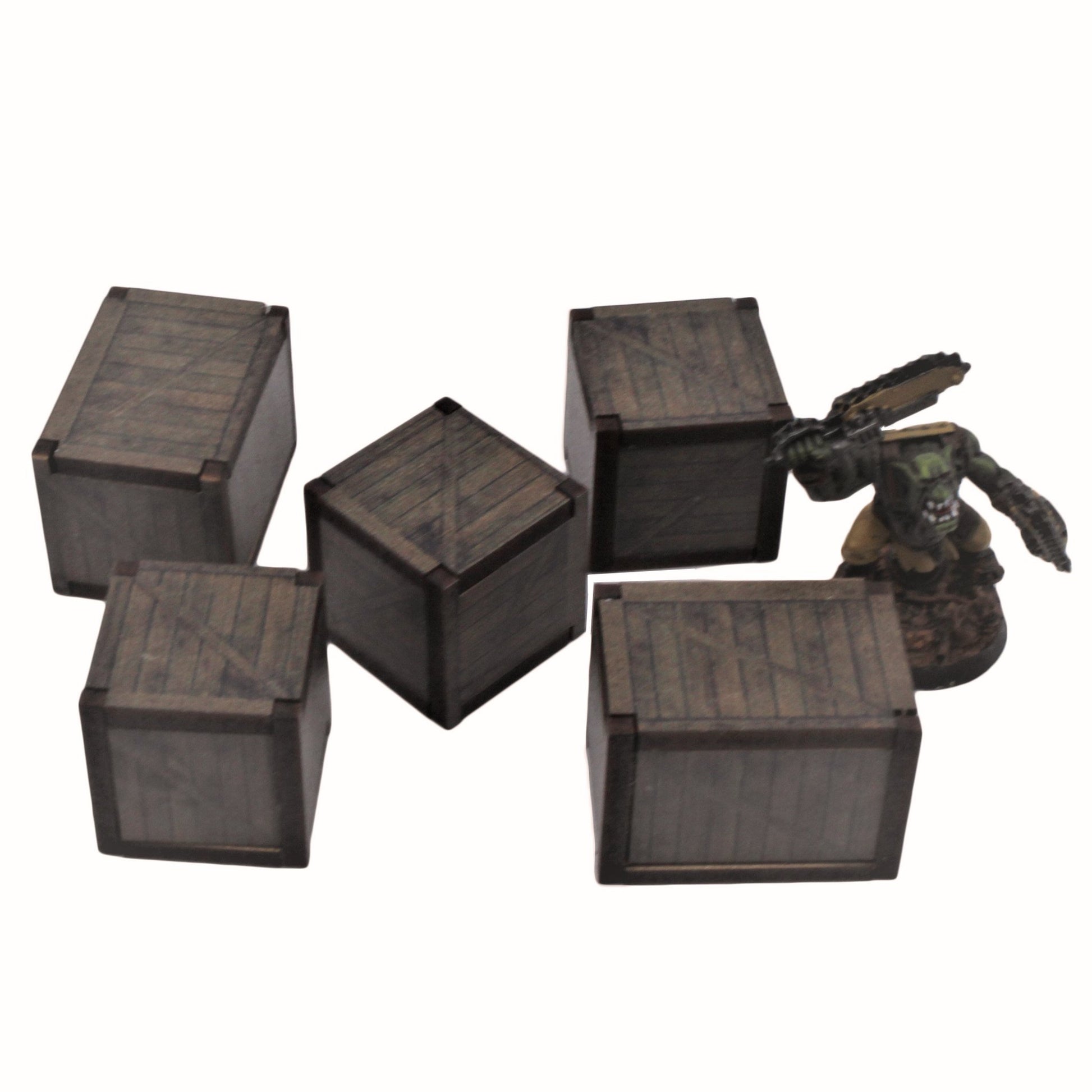 Crates Dark - 28mm (TTR) - Battlefield Accessories