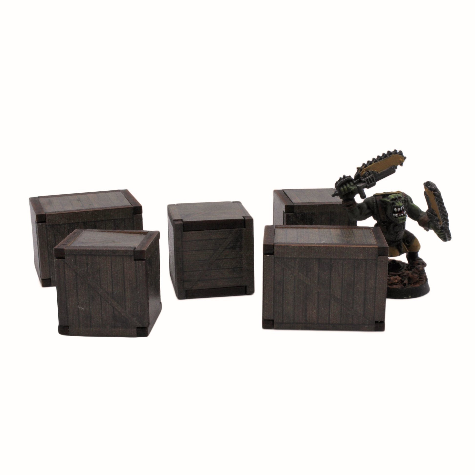 Crates Dark - 28mm (TTR) - Battlefield Accessories