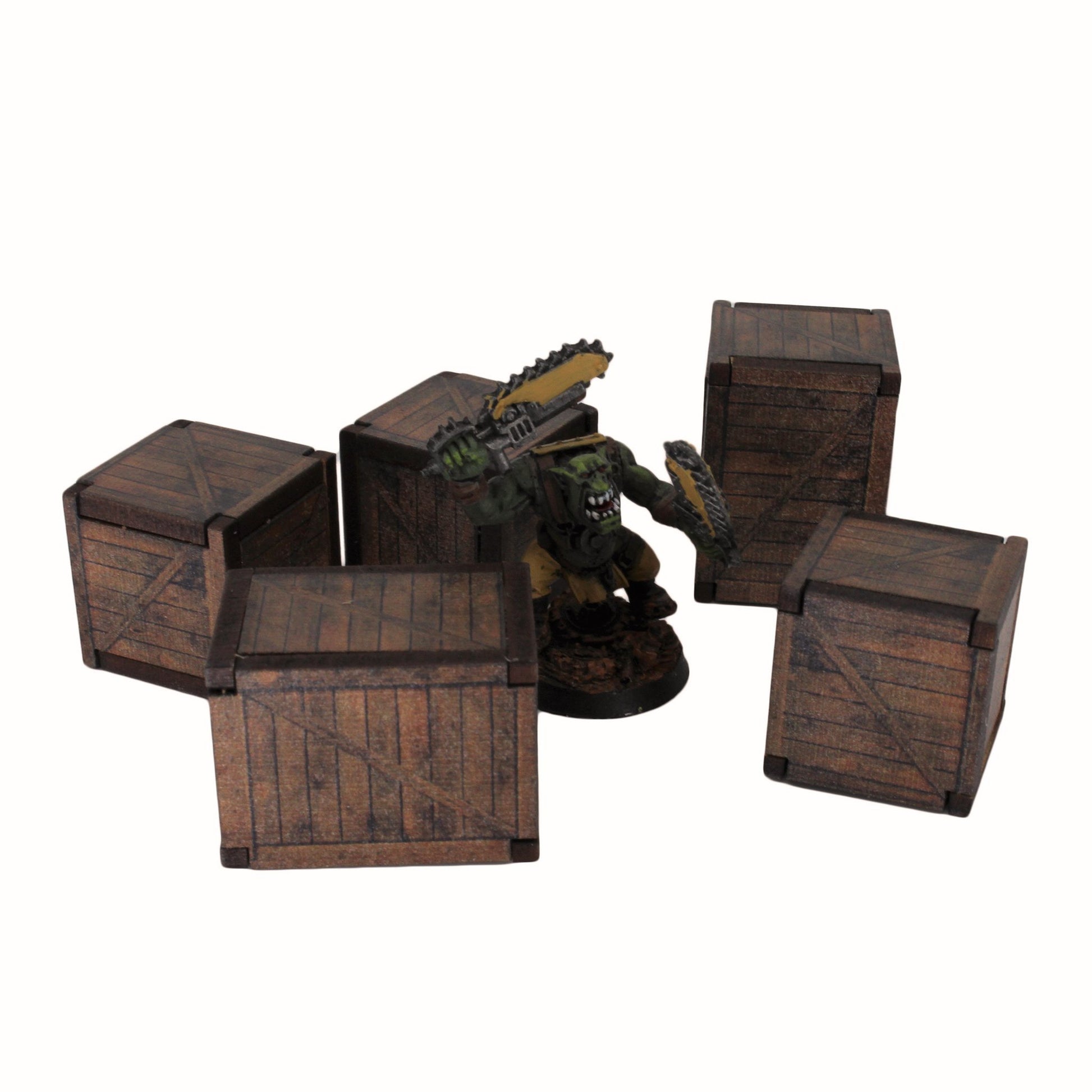 Crates Medium - 28mm (TTR) - Battlefield Accessories