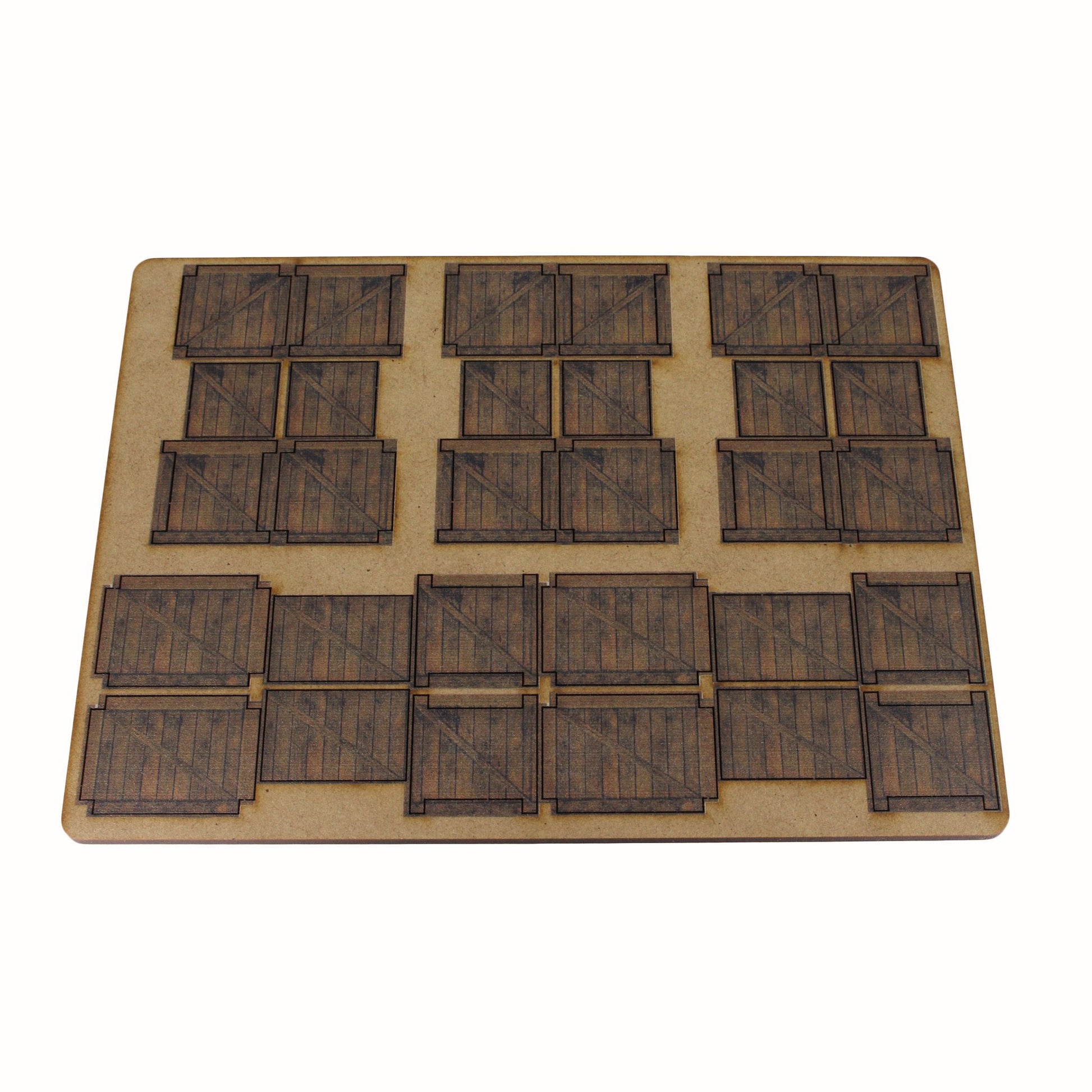 Crates Medium - 28mm (TTR) - Battlefield Accessories