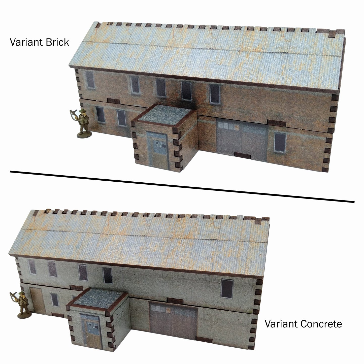 Double Story Warehouse - 15mm (TTR) (Two Variants) - Battlefield Accessories