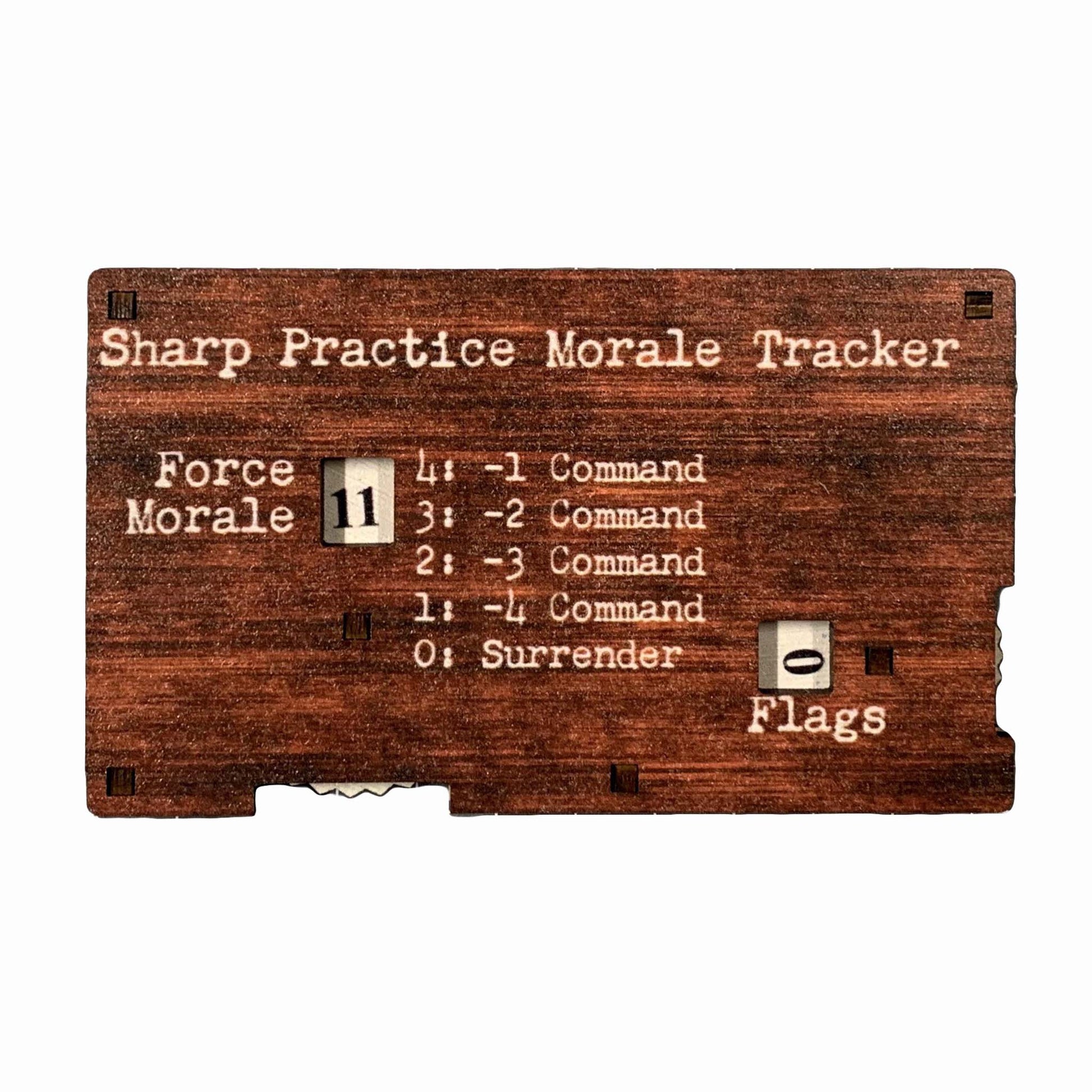 Force Morale Tracker (Sharp Practice) (TTR) - Battlefield Accessories