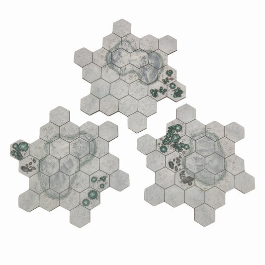 Frozen Lakes - microscale flex hex add on pack (TTR) - Battlefield Accessories
