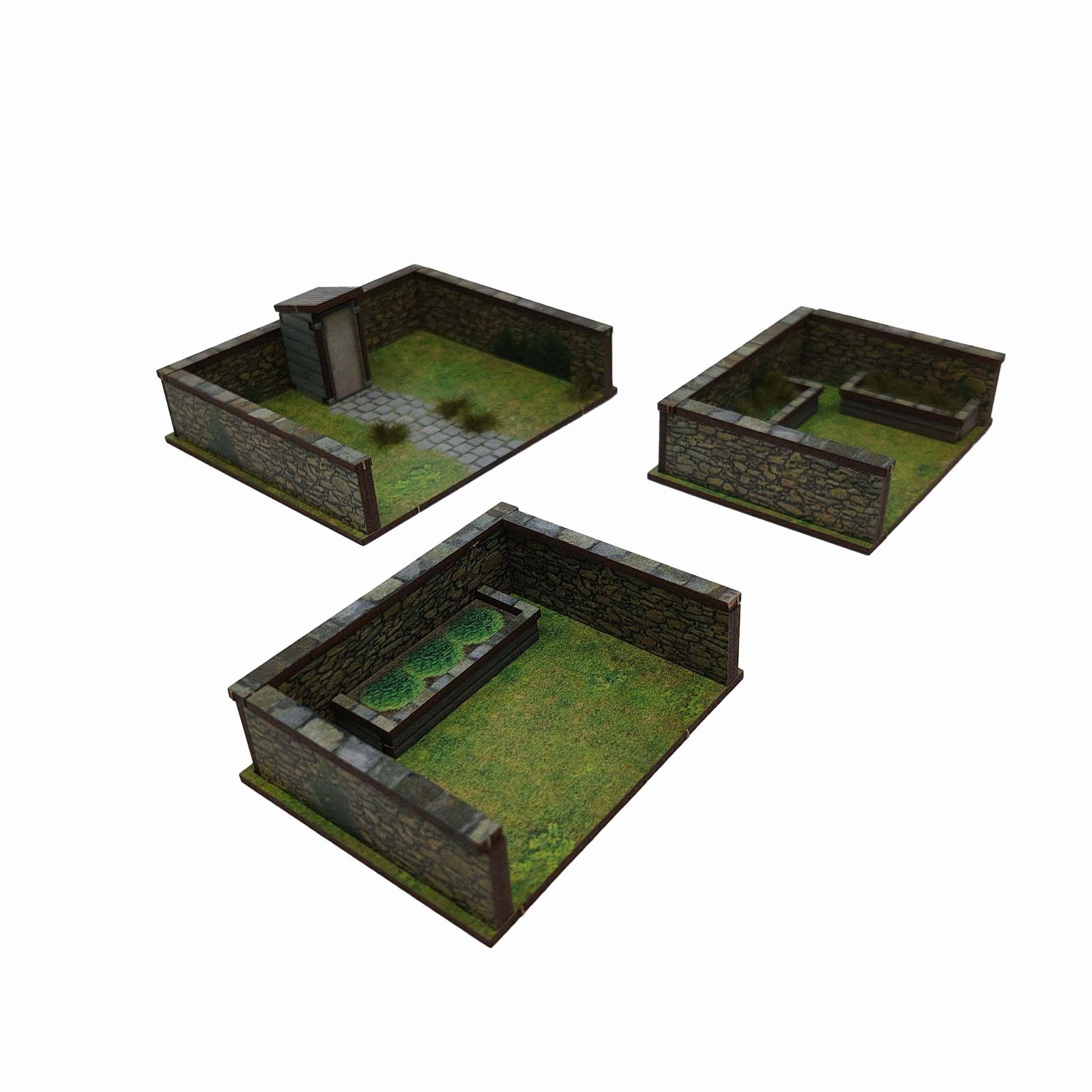 Gardens 1 [16mm walls] - 20mm (TTR) - Battlefield Accessories