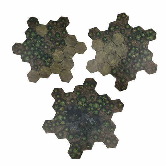 Heavy Forests- microscale flex hex add on pack - Battlefield Accessories