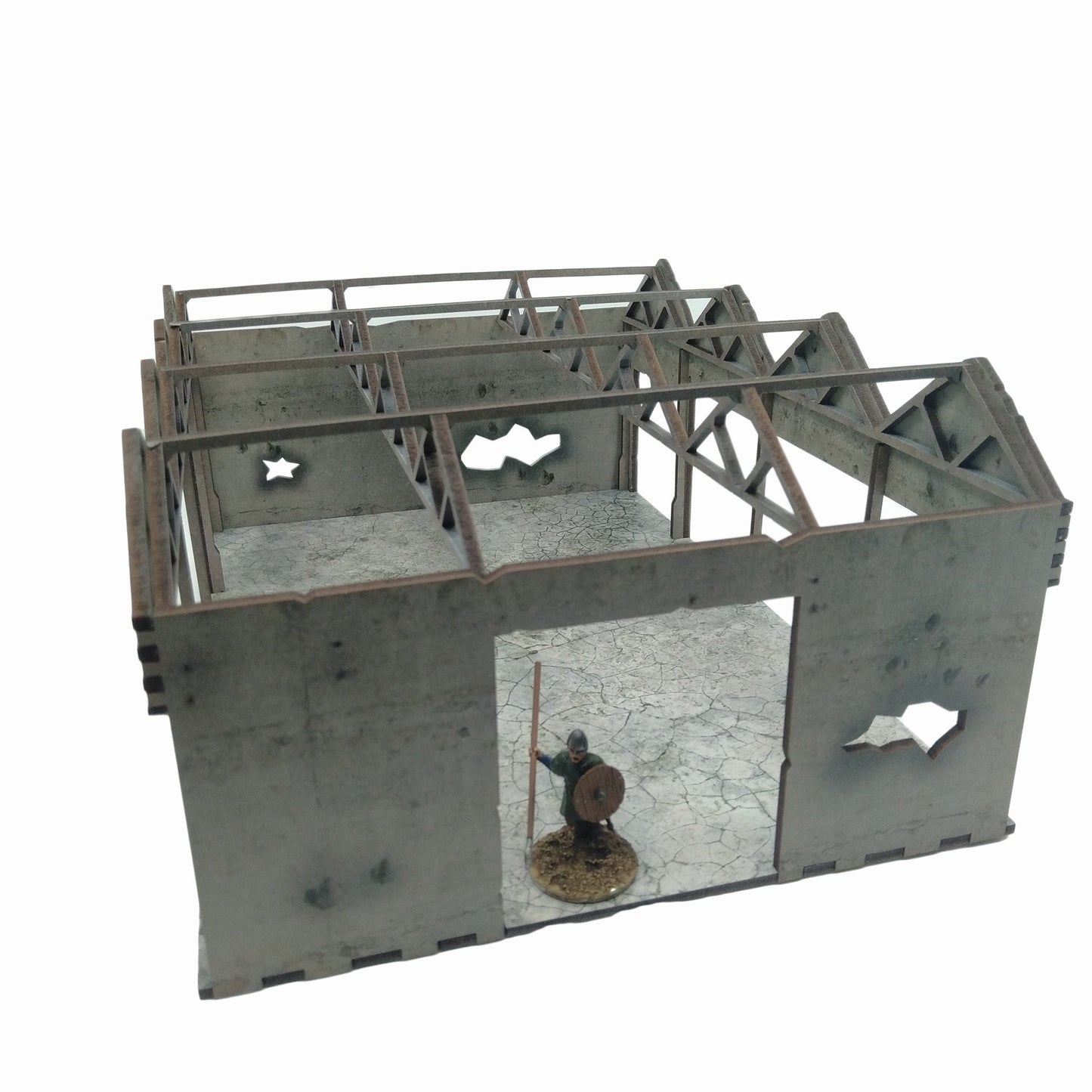 Ruined Factory - 28mm (TTR) (Variants) - Battlefield Accessories