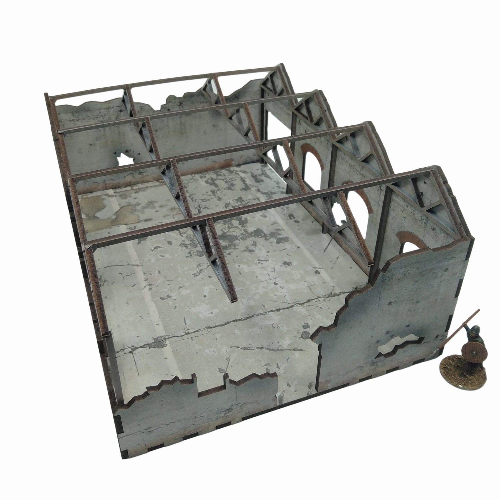 Ruined Factory - 28mm (TTR) (Variants) - Battlefield Accessories