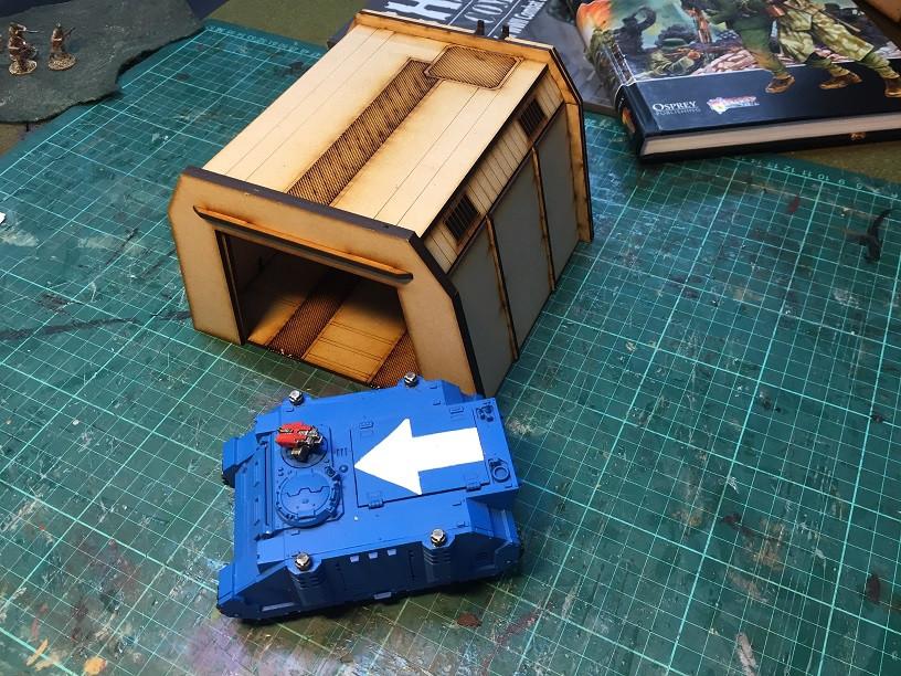 Sci-Fi Vehicle Hangar 28mm - Battlefield Accessories