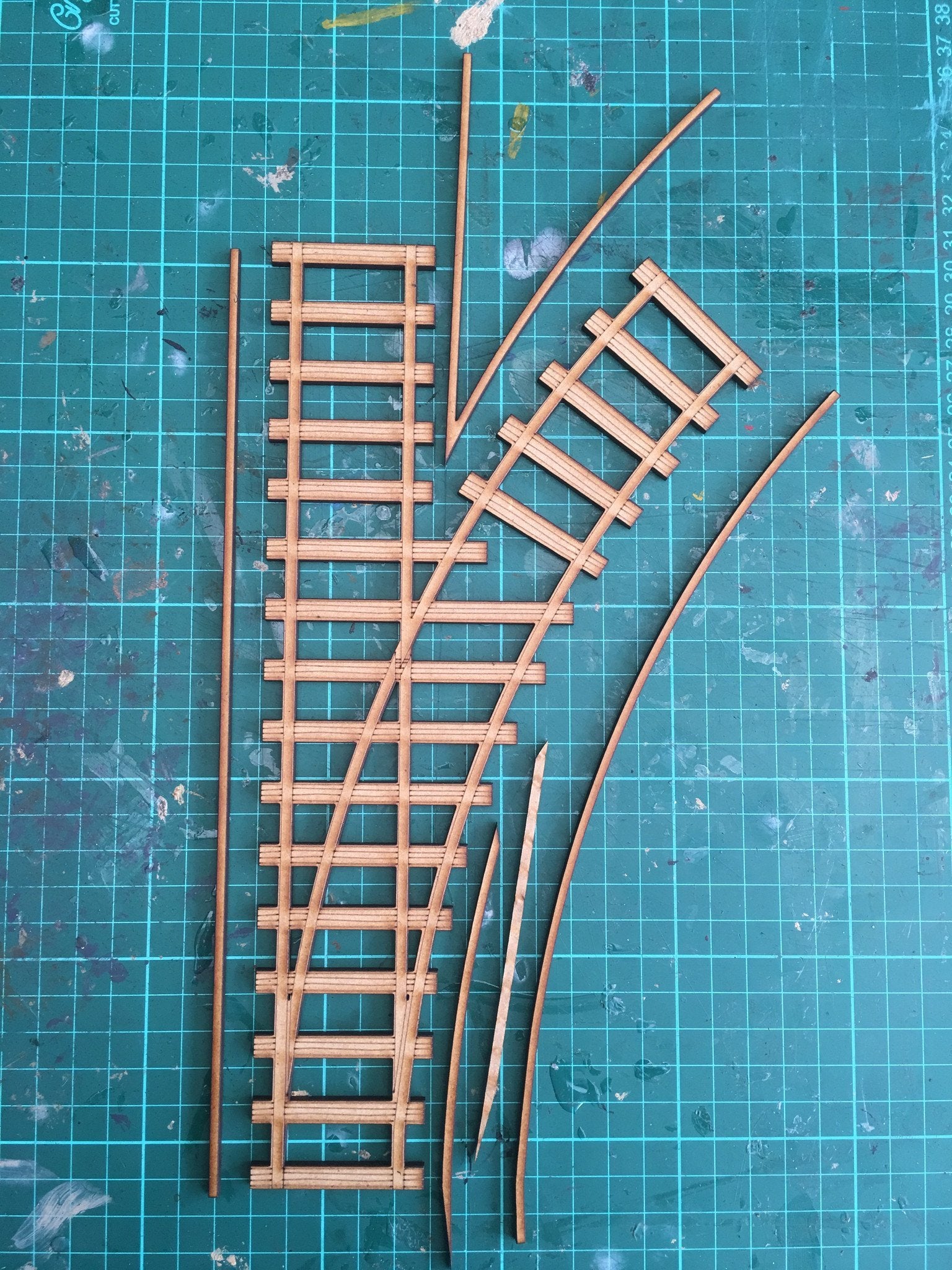 Train track points 45o right - Battlefield Accessories