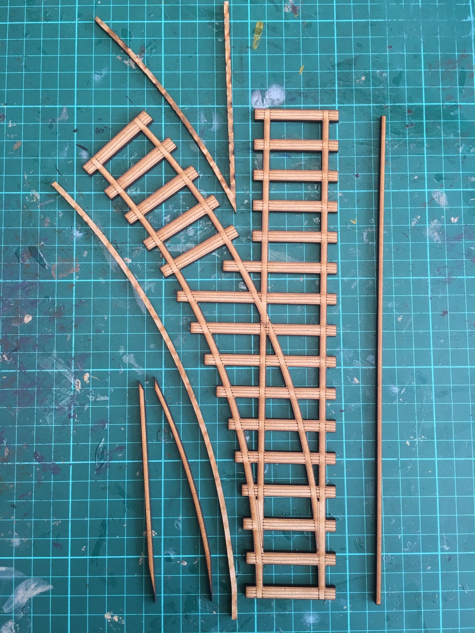 Train track points 45o right - Battlefield Accessories