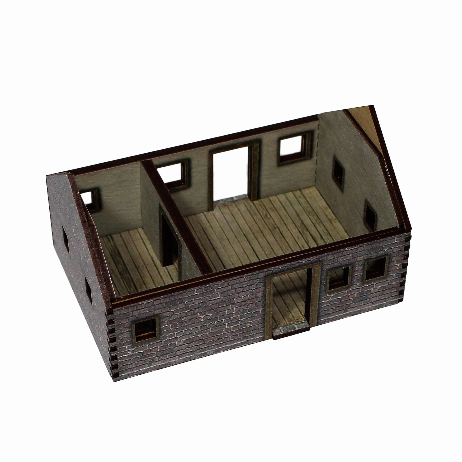 Village House 2 Brick - 28mm (TTR) - Battlefield Accessories