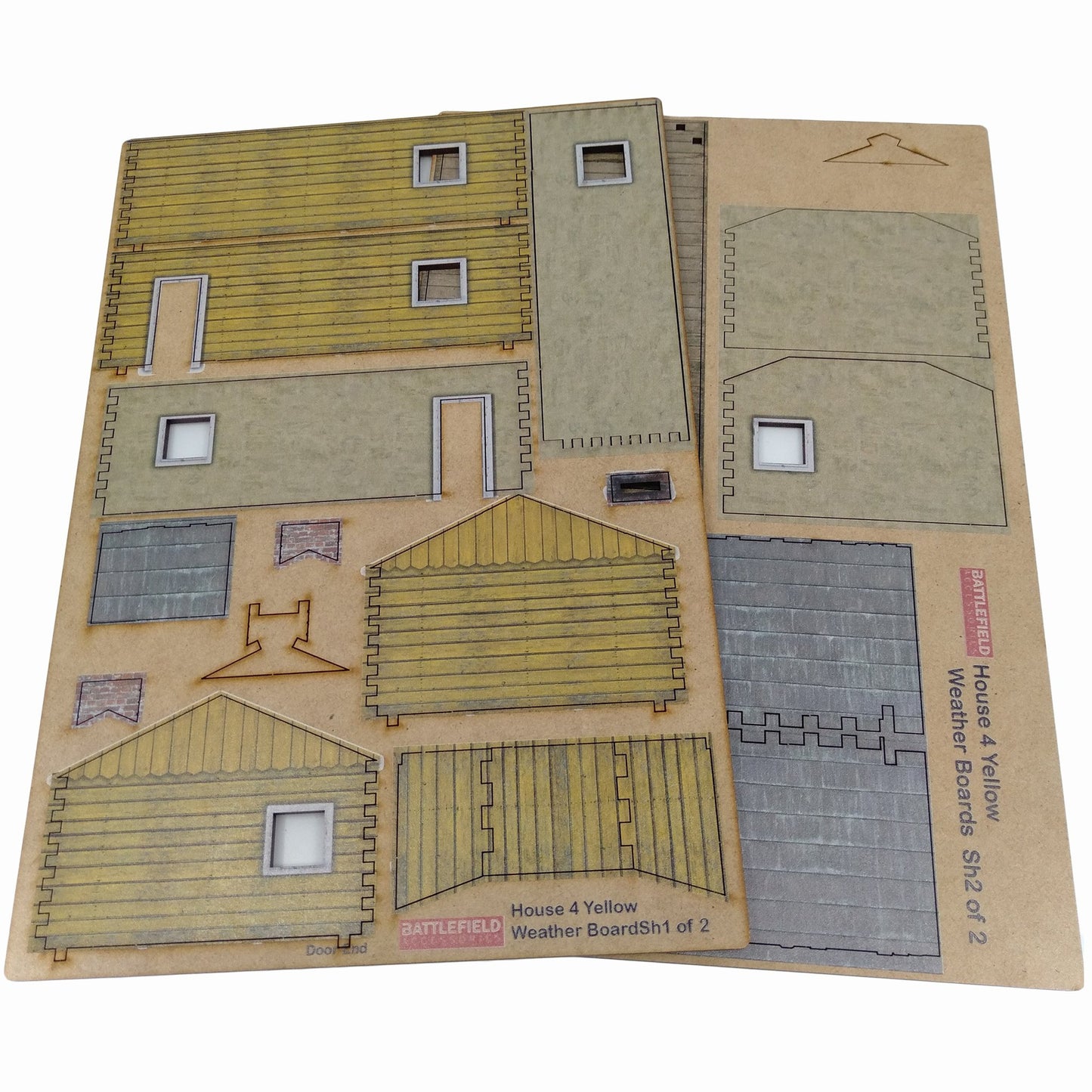 Village House 4 Yellow Weatherboard - 28mm (TTR) - Battlefield Accessories
