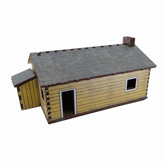 Village House 4 Yellow Weatherboard - 28mm (TTR) - Battlefield Accessories