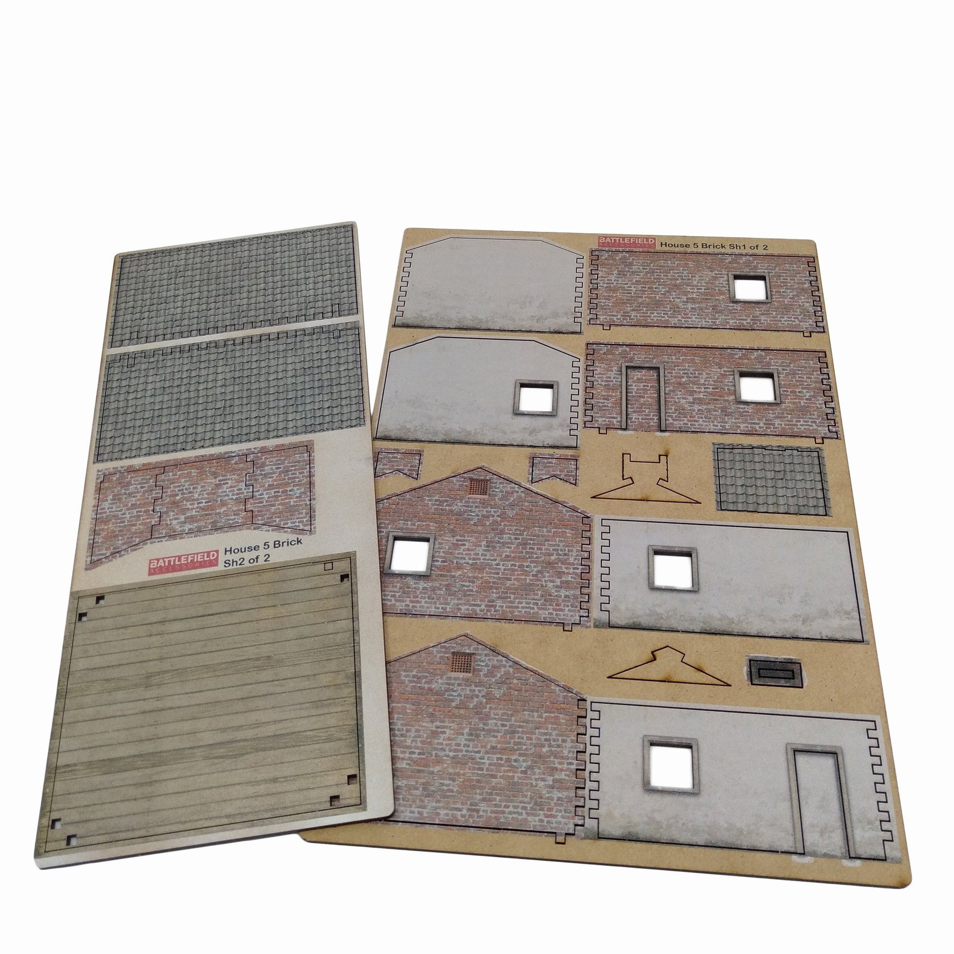 Village House 5 Brick - 28mm (TTR) - Battlefield Accessories